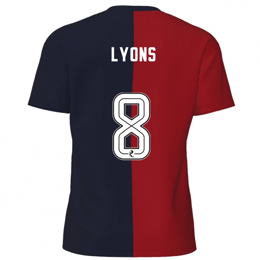 Danxen Homem Camisola Brad Lyons #8 Vermelho Azul Marinho Alternativa 2025/26 Camisa Brasil