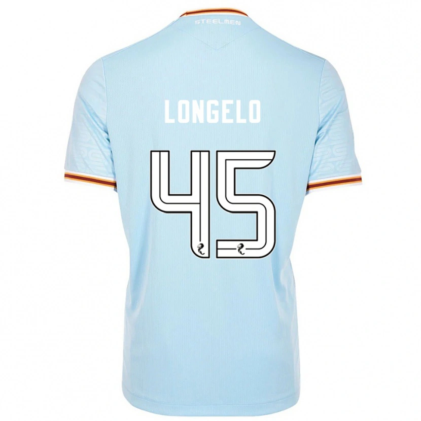 Danxen Homem Camisola Emmanuel Longelo #45 Azul Celeste Alternativa 2025/26 Camisa Brasil
