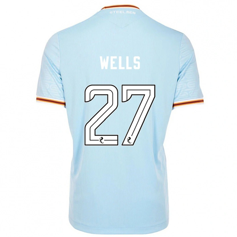 Danxen Homem Camisola Dylan Wells #27 Azul Celeste Alternativa 2025/26 Camisa Brasil