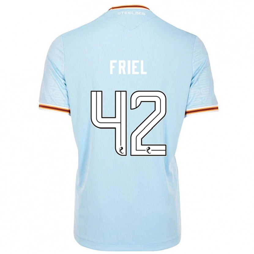 Danxen Homem Camisola Jon-Joe Friel #42 Azul Celeste Alternativa 2025/26 Camisa Brasil