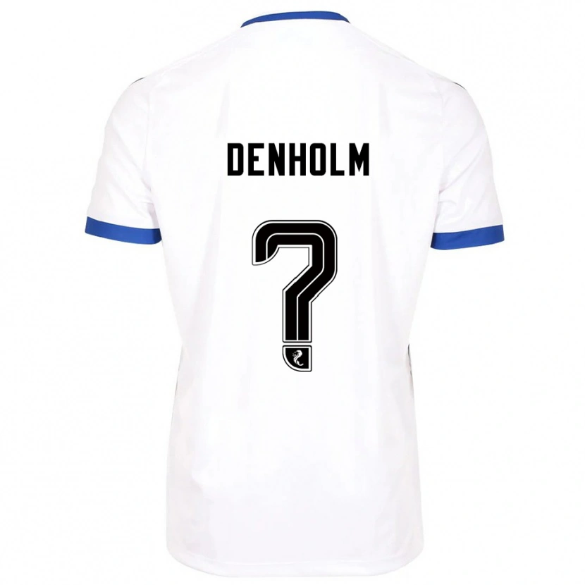 Danxen Homem Camisola Ben Denholm #0 Branco Azul Alternativa 2025/26 Camisa Brasil