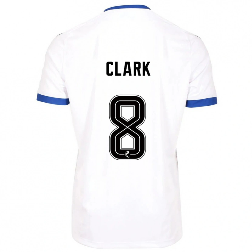 Danxen Homem Camisola Hannah Clark #8 Branco Azul Alternativa 2025/26 Camisa Brasil