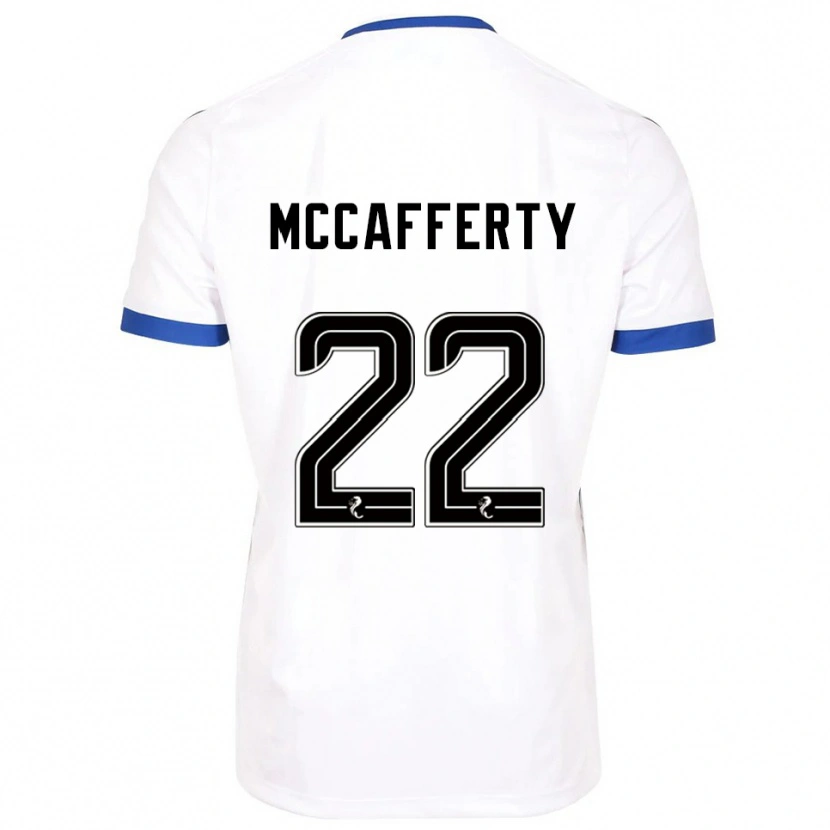 Danxen Homem Camisola Eirinn Mccafferty #22 Branco Azul Alternativa 2025/26 Camisa Brasil
