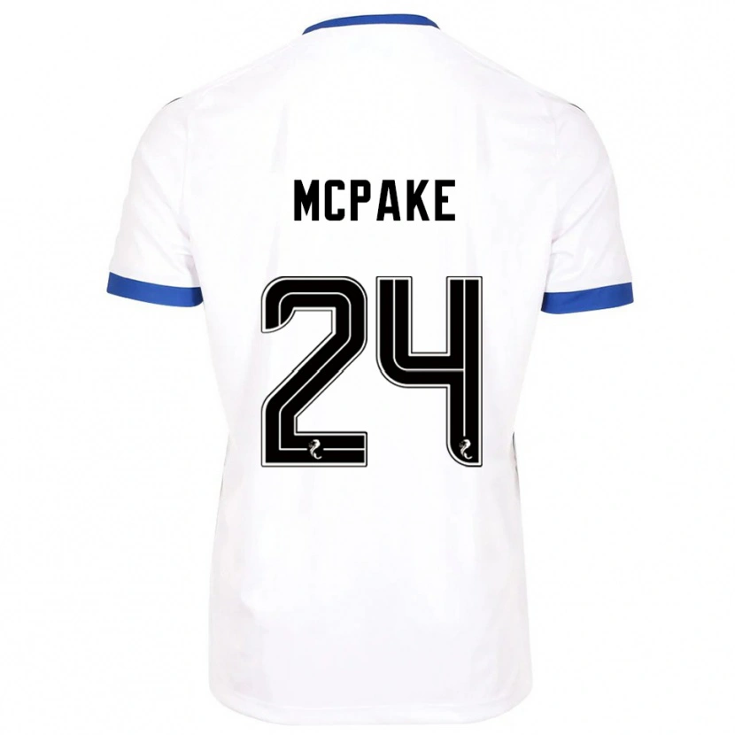 Danxen Homem Camisola Josh Mcpake #24 Branco Azul Alternativa 2025/26 Camisa Brasil