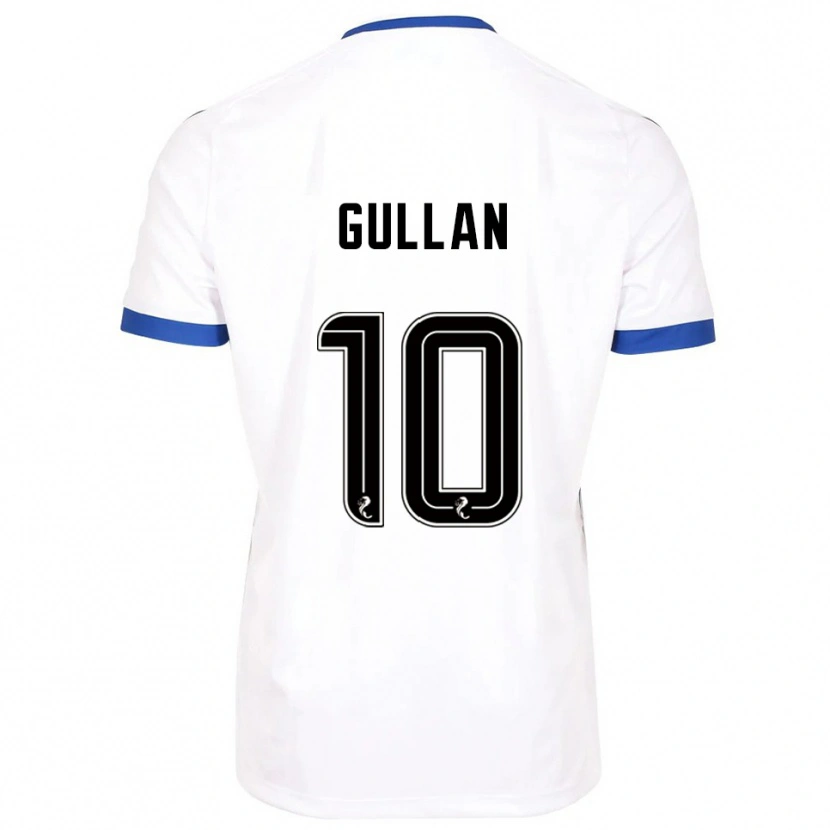 Danxen Homem Camisola Jamie Gullan #10 Branco Azul Alternativa 2025/26 Camisa Brasil