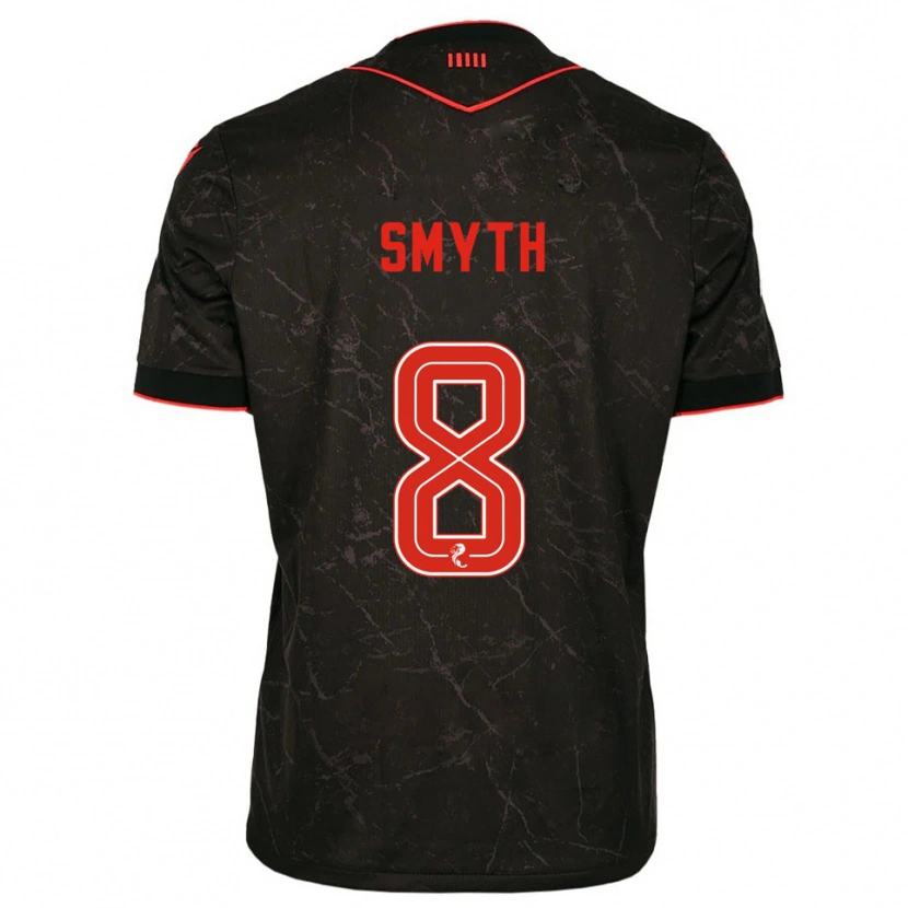 Danxen Homem Camisola Oisin Smyth #8 Preto Vermelho Alternativa 2025/26 Camisa Brasil