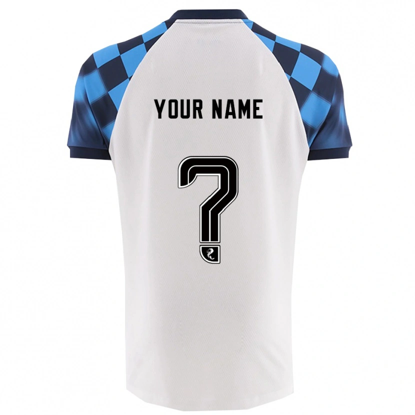 Danxen Homem Camisola Seu Nome #0 Branco Azul Celeste Alternativa 2025/26 Camisa Brasil