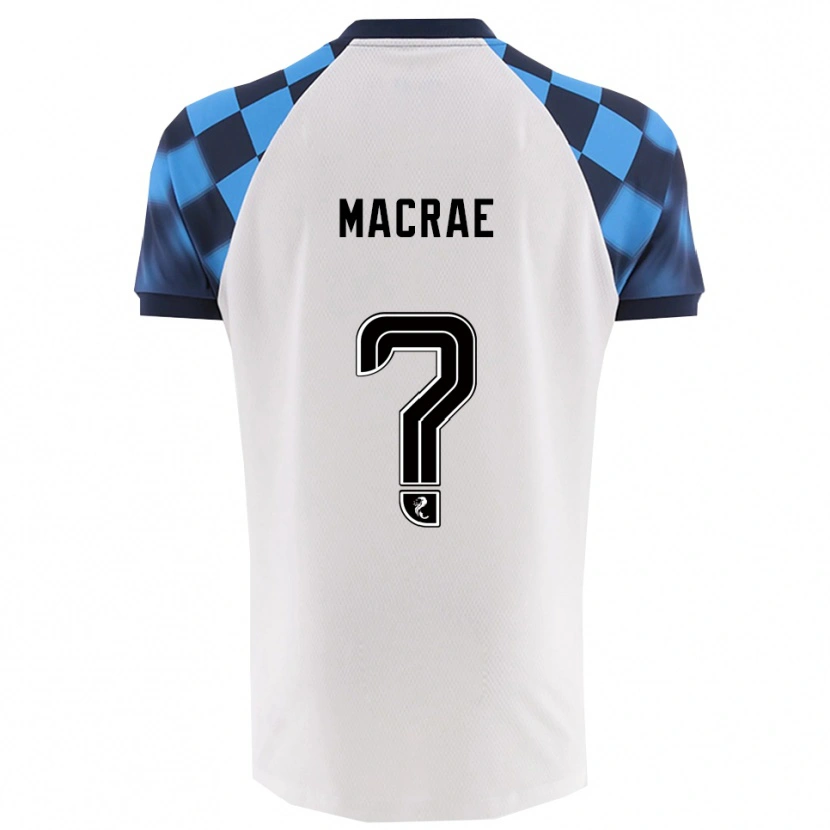 Danxen Homem Camisola Jane Macrae #0 Branco Azul Celeste Alternativa 2025/26 Camisa Brasil