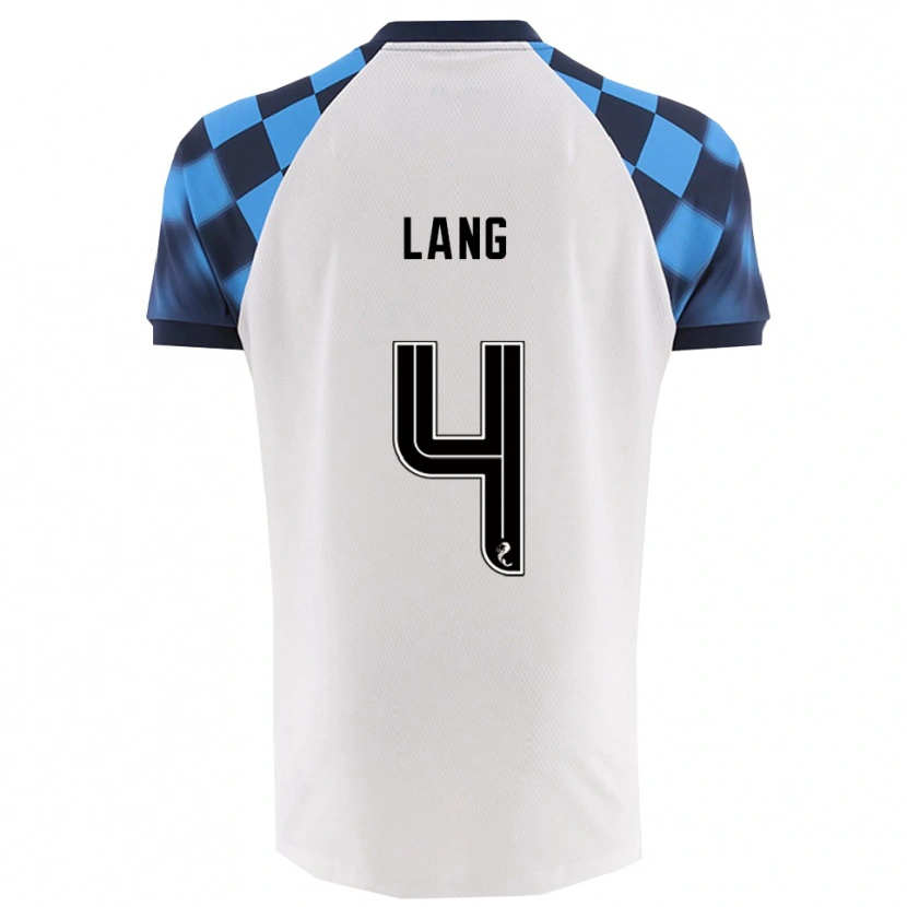 Danxen Homem Camisola Tom Lang #4 Branco Azul Celeste Alternativa 2025/26 Camisa Brasil