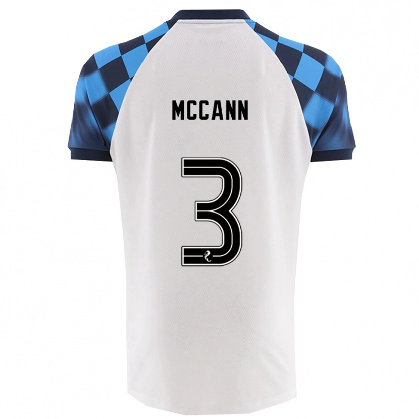 Danxen Homem Camisola Leon Mccann #3 Branco Azul Celeste Alternativa 2025/26 Camisa Brasil