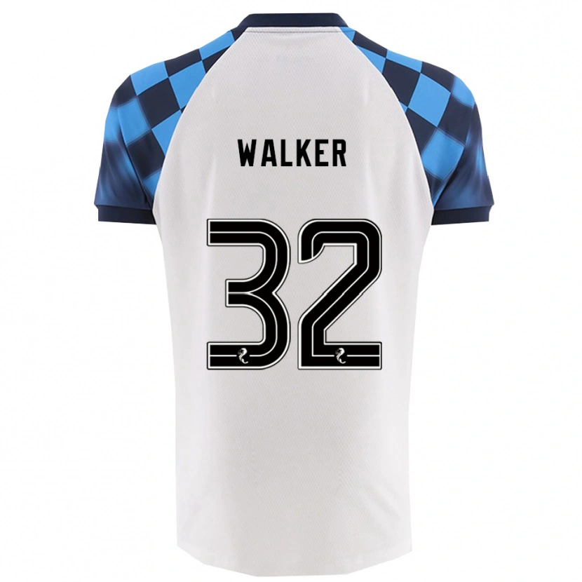 Danxen Homem Camisola Rhys Walker #32 Branco Azul Celeste Alternativa 2025/26 Camisa Brasil