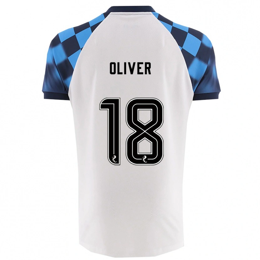 Danxen Homem Camisola Gary Oliver #18 Branco Azul Celeste Alternativa 2025/26 Camisa Brasil