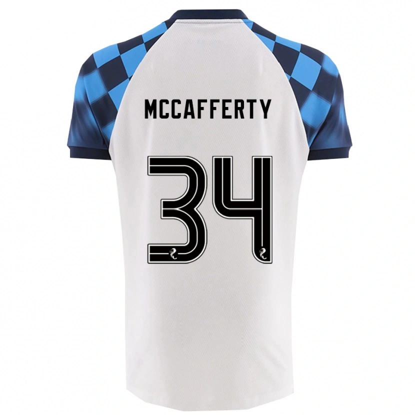 Danxen Homem Camisola Flynn Mccafferty #34 Branco Azul Celeste Alternativa 2025/26 Camisa Brasil