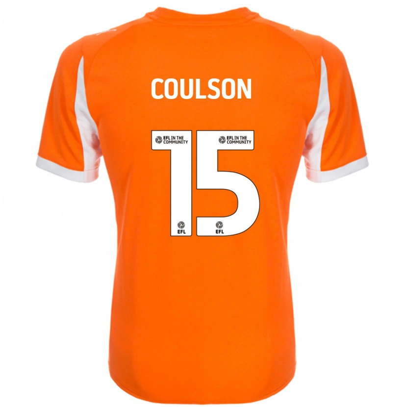 Danxen Mulher Camisola Hayden Coulson #15 Laranja Branco Principal 2025/26 Camisa Brasil