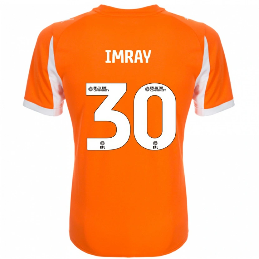 Danxen Mulher Camisola Danny Imray #30 Laranja Branco Principal 2025/26 Camisa Brasil
