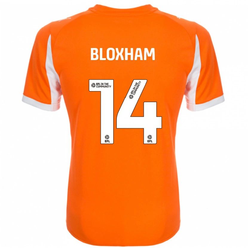 Danxen Mulher Camisola Tom Bloxham #14 Laranja Branco Principal 2025/26 Camisa Brasil