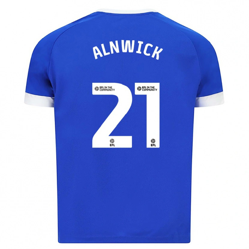 Danxen Mulher Camisola Jak Alnwick #21 Azul Branco Principal 2025/26 Camisa Brasil