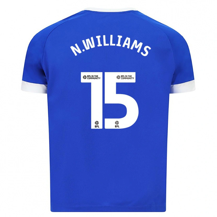 Danxen Mulher Camisola Noah Williams #15 Azul Branco Principal 2025/26 Camisa Brasil