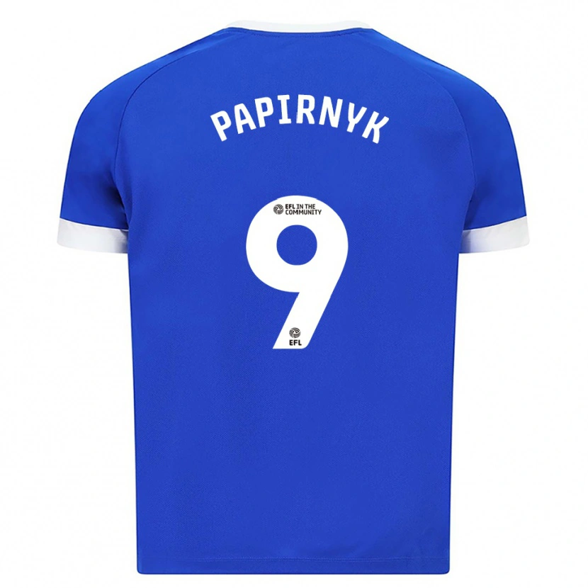 Danxen Mulher Camisola Leo Papirnyk #9 Azul Branco Principal 2025/26 Camisa Brasil