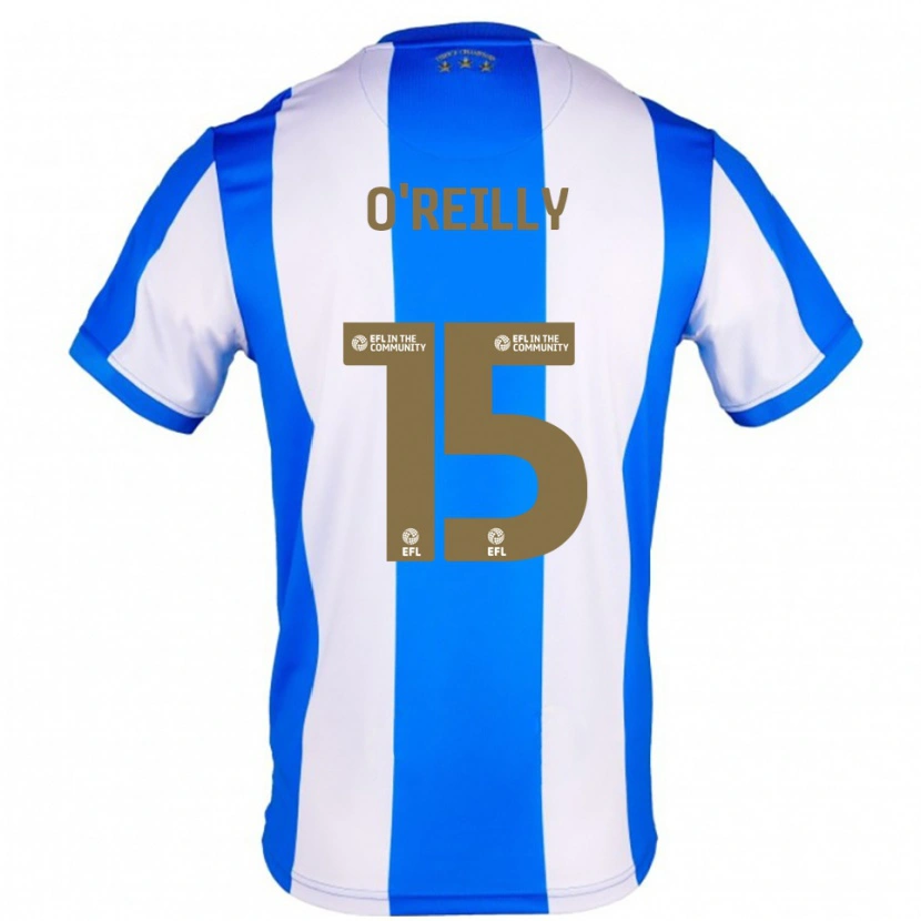 Danxen Mulher Camisola Aaron O'reilly #15 Azul Branco Principal 2025/26 Camisa Brasil