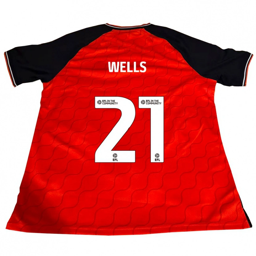 Danxen Mulher Camisola Nahki Wells #21 Laranja Preto Branco Principal 2025/26 Camisa Brasil
