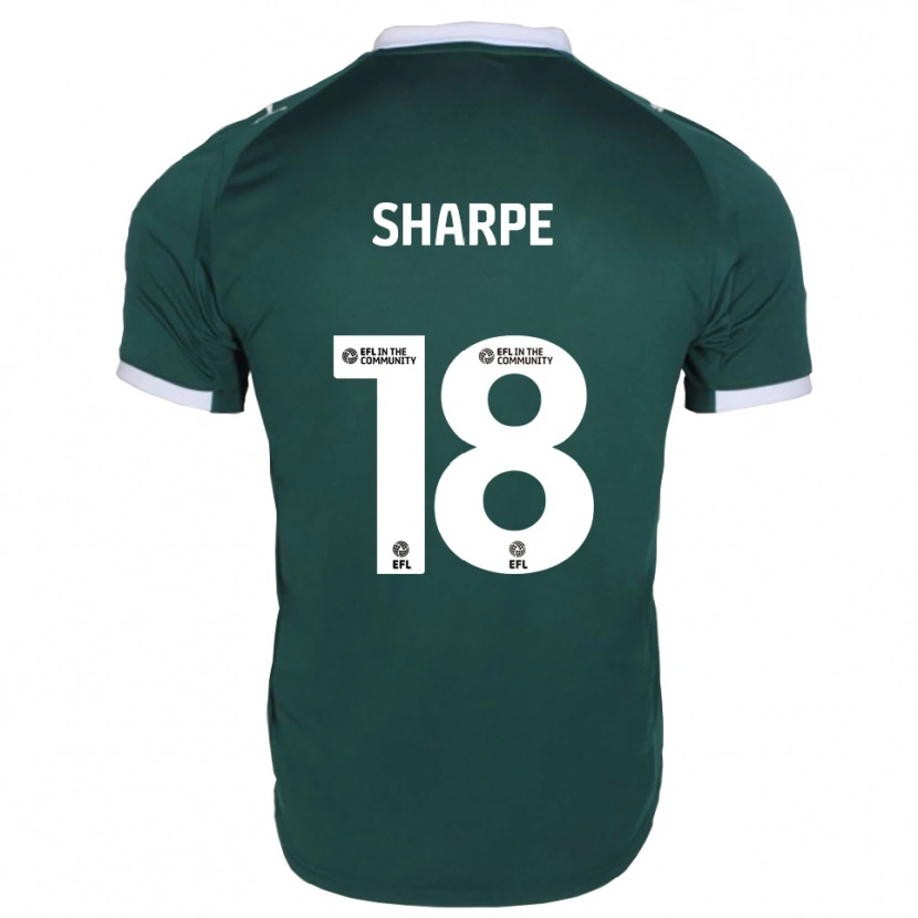 Danxen Mulher Camisola James Sharpe #18 Verde Branco Principal 2025/26 Camisa Brasil