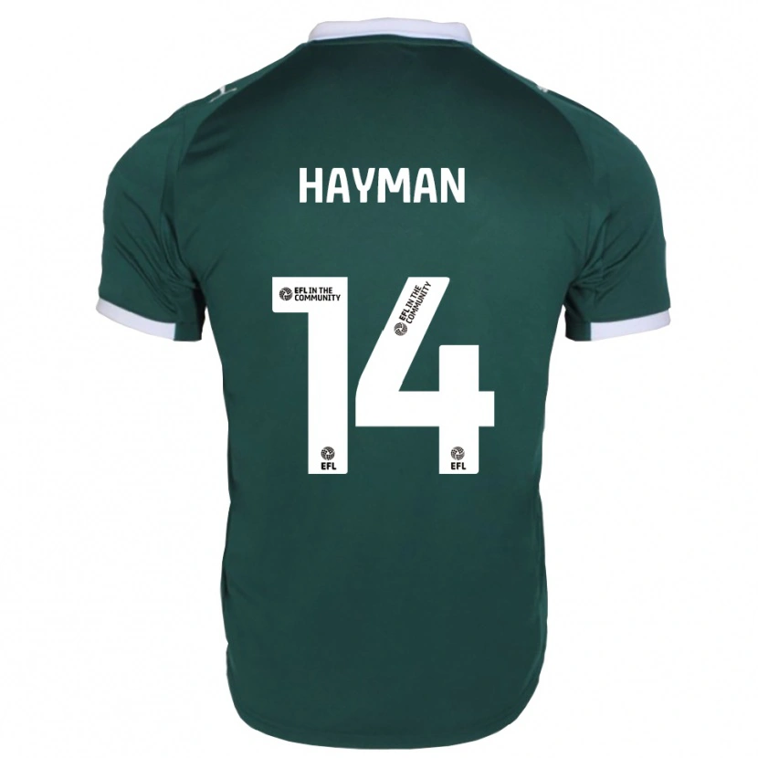 Danxen Mulher Camisola Sam Hayman #14 Verde Branco Principal 2025/26 Camisa Brasil