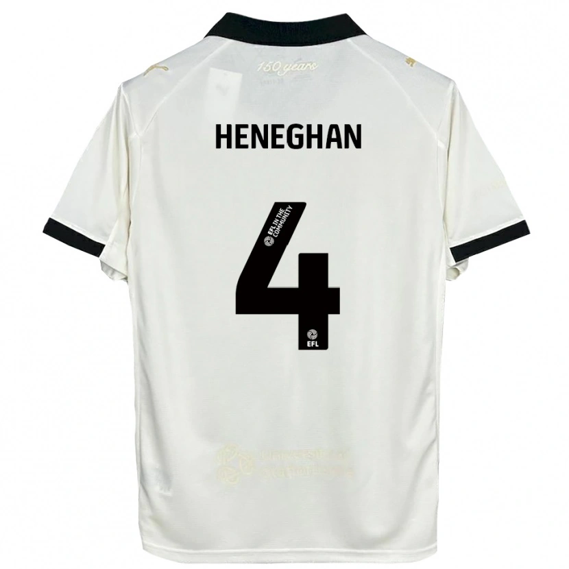 Danxen Mulher Camisola Ben Heneghan #4 Branco Sujo Preto Principal 2025/26 Camisa Brasil