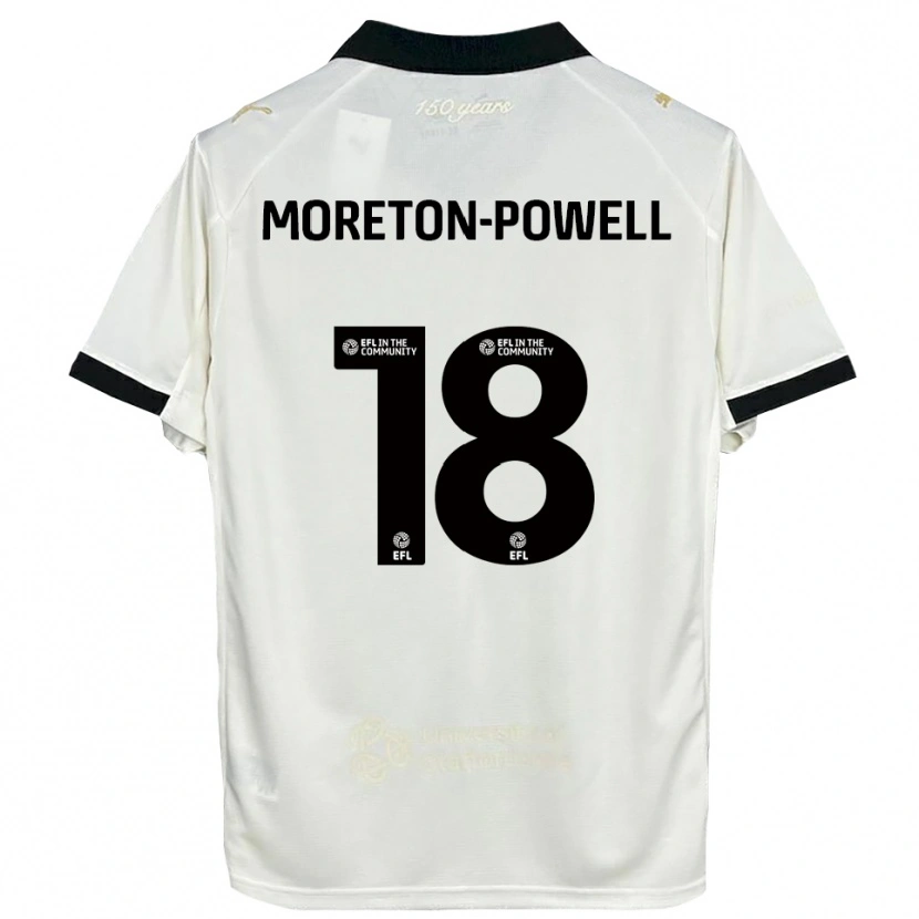 Danxen Mulher Camisola Erin Moreton-Powell #18 Branco Sujo Preto Principal 2025/26 Camisa Brasil