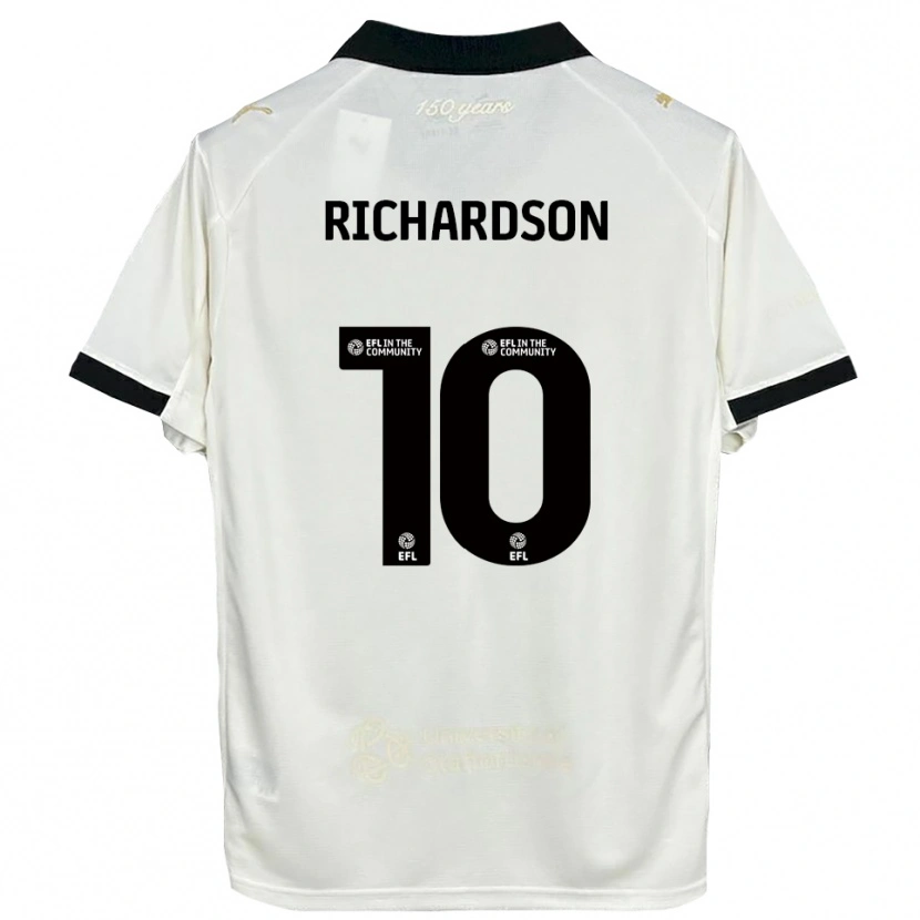 Danxen Mulher Camisola Kelsey Richardson #10 Branco Sujo Preto Principal 2025/26 Camisa Brasil
