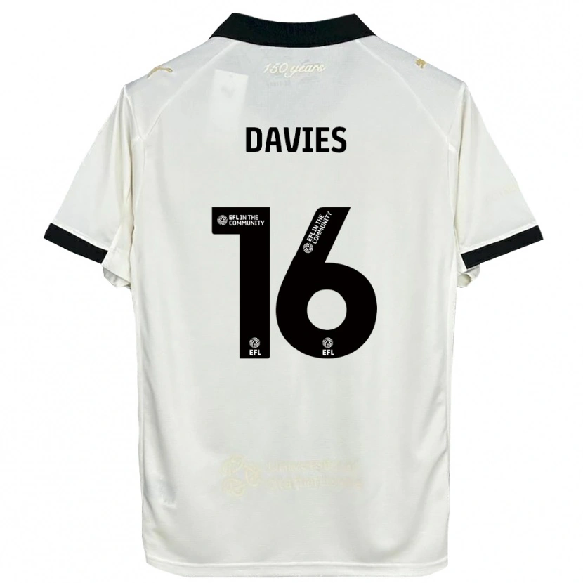 Danxen Mulher Camisola Cassie Davies #16 Branco Sujo Preto Principal 2025/26 Camisa Brasil