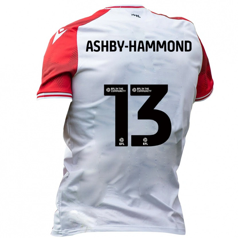 Danxen Mulher Camisola Taye Ashby-Hammond #13 Branco Vermelho Principal 2025/26 Camisa Brasil
