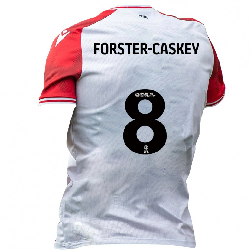 Danxen Mulher Camisola Jake Forster-Caskey #8 Branco Vermelho Principal 2025/26 Camisa Brasil