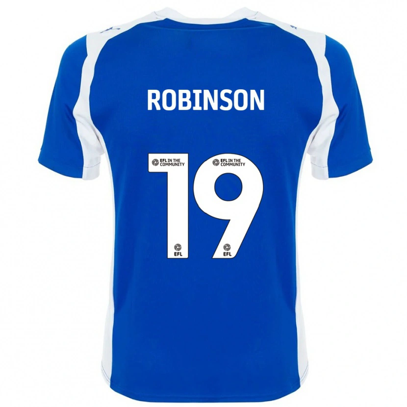 Danxen Mulher Camisola Luke Robinson #19 Azul Branco Principal 2025/26 Camisa Brasil