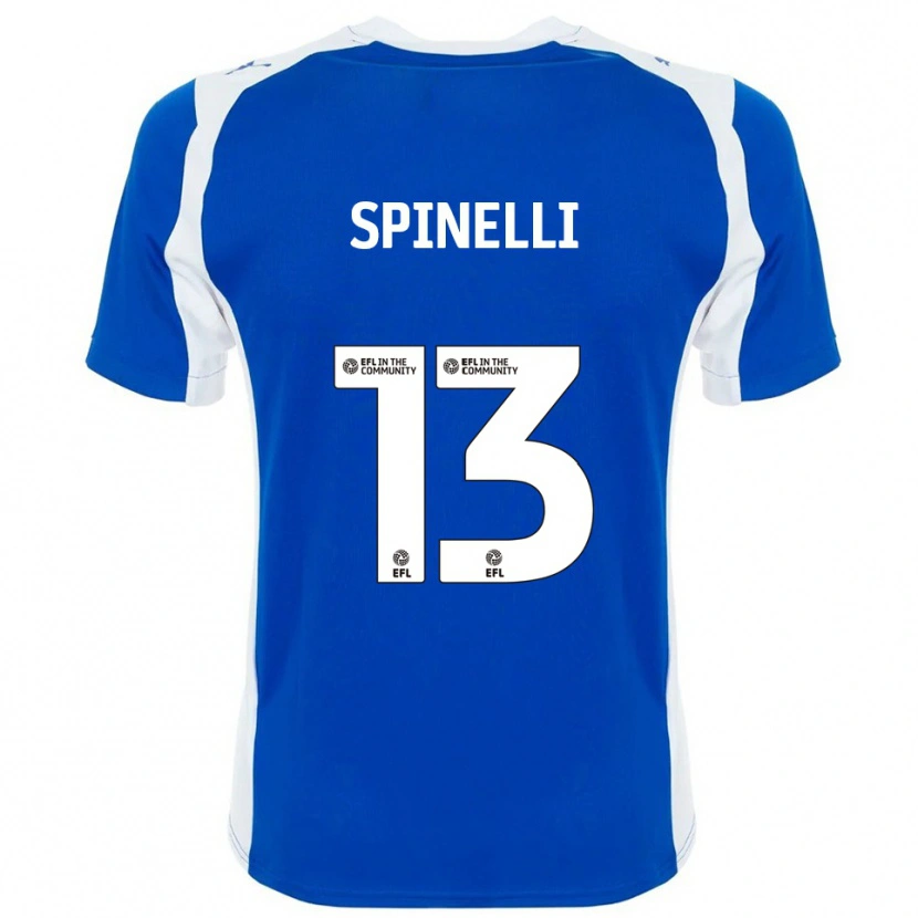 Danxen Mulher Camisola Matteo Spinelli #13 Azul Branco Principal 2025/26 Camisa Brasil