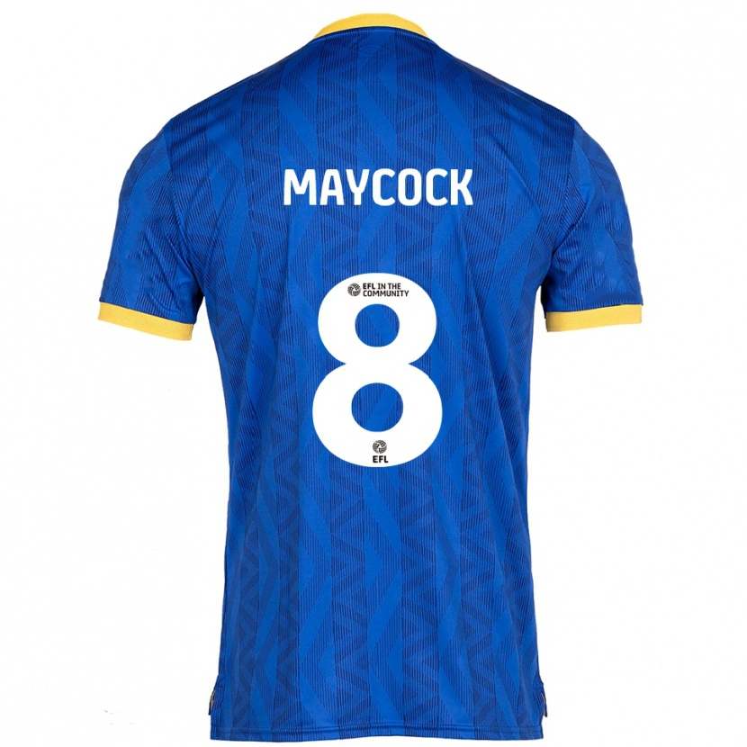 Danxen Mulher Camisola Callum Maycock #8 Azul Marinho Amarelo Principal 2025/26 Camisa Brasil