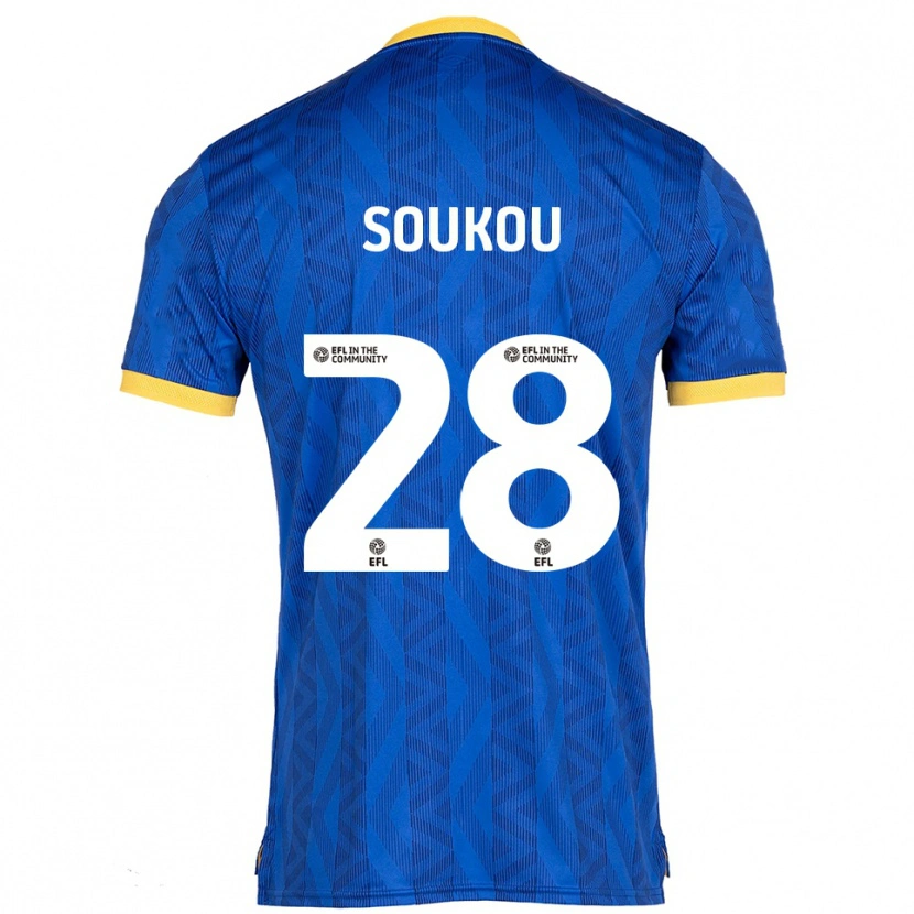 Danxen Mulher Camisola Shaun Soukou #28 Azul Marinho Amarelo Principal 2025/26 Camisa Brasil