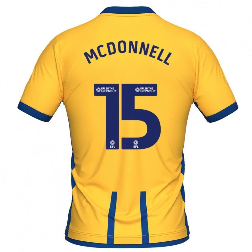 Danxen Mulher Camisola Jamie Mcdonnell #15 Amarelo Azul Principal 2025/26 Camisa Brasil