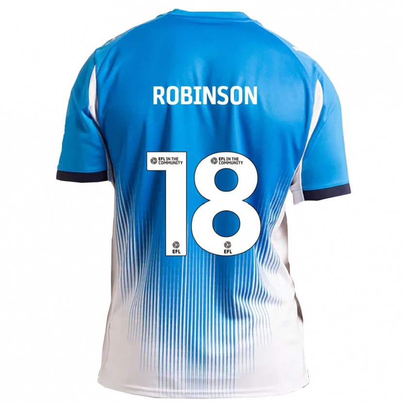 Danxen Mulher Camisola Josh Robinson #18 Azul Branco Principal 2025/26 Camisa Brasil