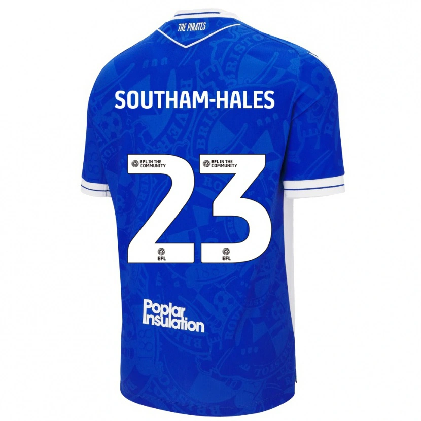 Danxen Mulher Camisola Macauley Southam-Hales #23 Azul Branco Principal 2025/26 Camisa Brasil