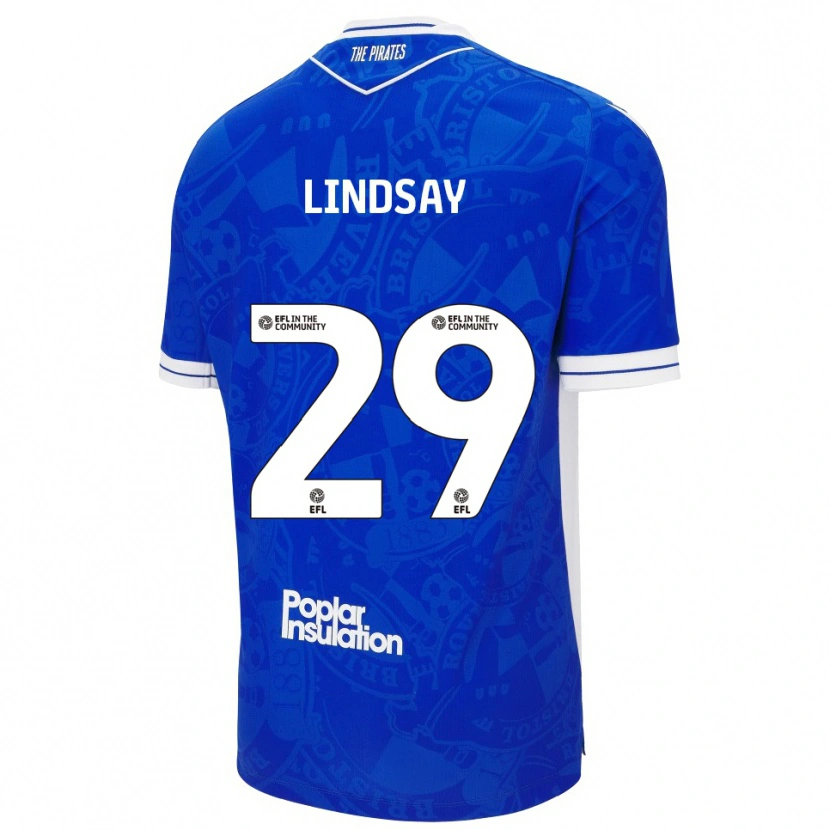 Danxen Mulher Camisola Jamie Lindsay #29 Azul Branco Principal 2025/26 Camisa Brasil