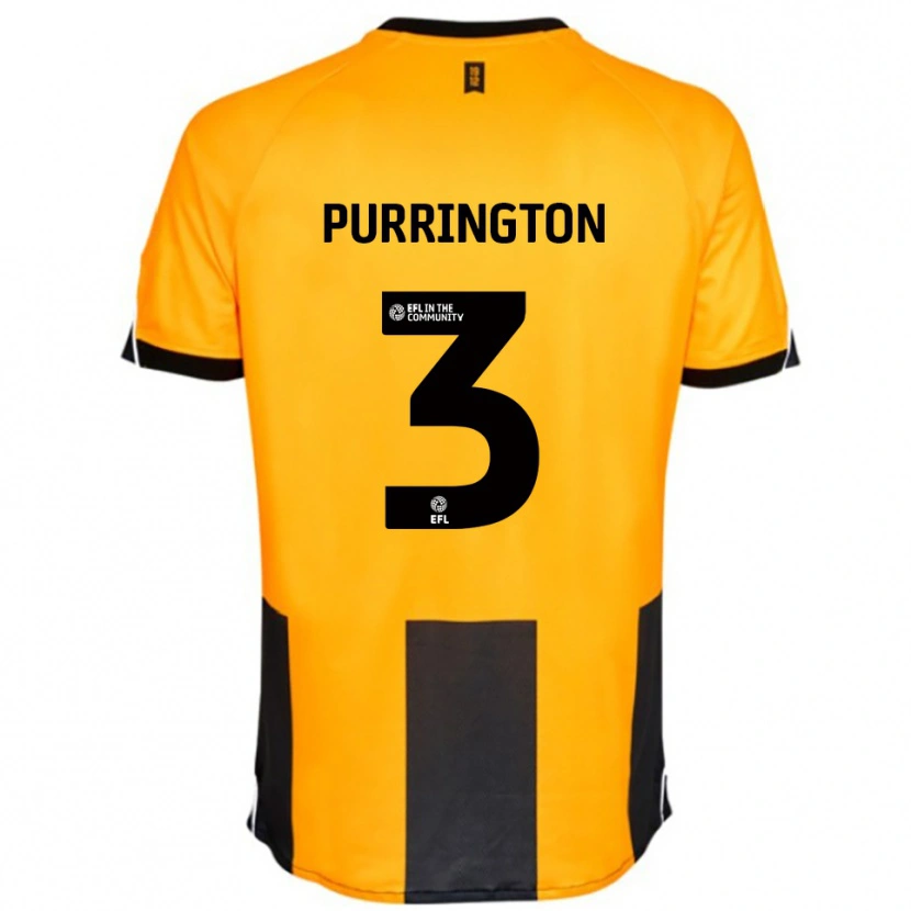 Danxen Mulher Camisola Ben Purrington #3 Laranja Preto Principal 2025/26 Camisa Brasil