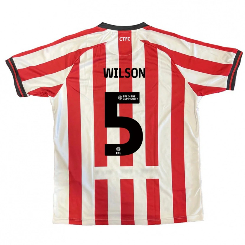 Danxen Mulher Camisola James Wilson #5 Vermelho Branco Preto Principal 2025/26 Camisa Brasil