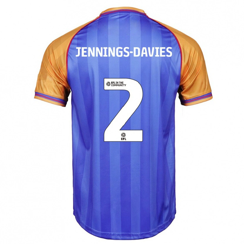 Danxen Mulher Camisola Emily-Grace Jennings-Davies #2 Azul Laranja Principal 2025/26 Camisa Brasil