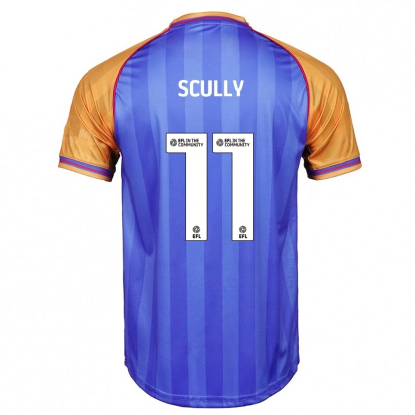 Danxen Mulher Camisola Anthony Scully #11 Azul Laranja Principal 2025/26 Camisa Brasil