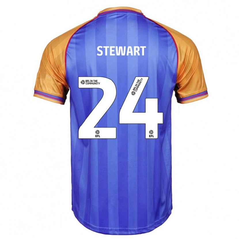 Danxen Mulher Camisola Callum Stewart #24 Azul Laranja Principal 2025/26 Camisa Brasil