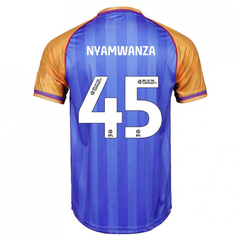 Danxen Mulher Camisola Simba Nyamwanza #45 Azul Laranja Principal 2025/26 Camisa Brasil