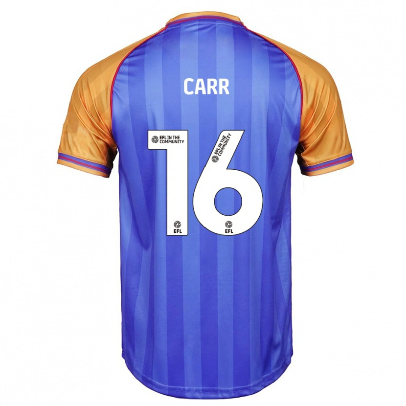 Danxen Mulher Camisola Jeorgia Carr #16 Azul Laranja Principal 2025/26 Camisa Brasil