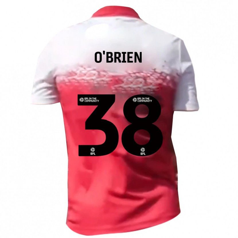 Danxen Mulher Camisola Connor O'brien #38 Vermelho Branco Principal 2025/26 Camisa Brasil