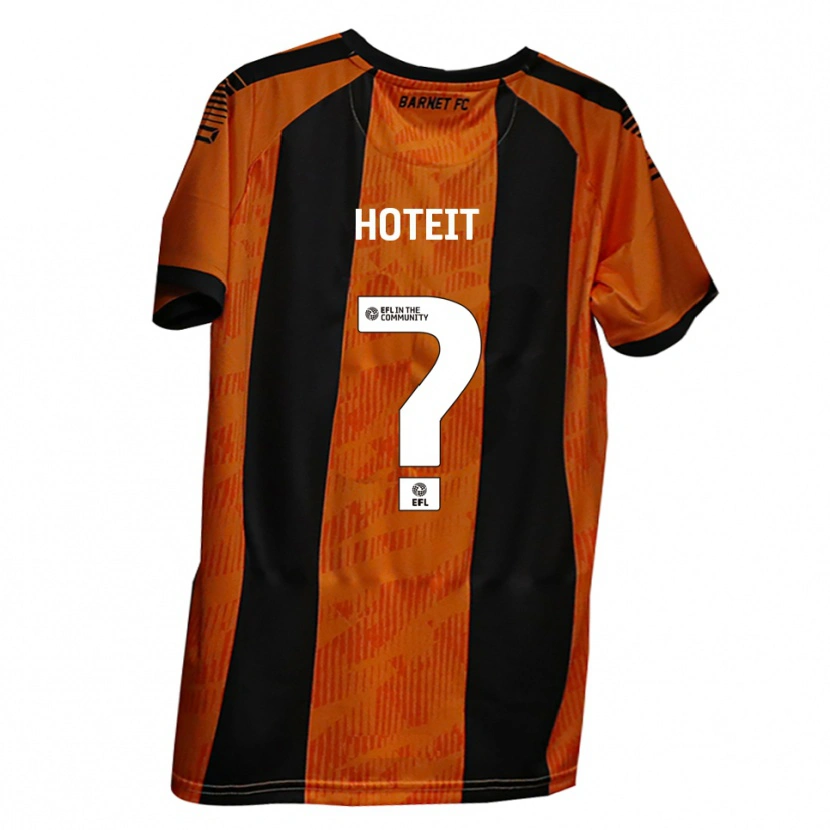 Danxen Mulher Camisola Mira Hoteit #0 Laranja Preto Principal 2025/26 Camisa Brasil